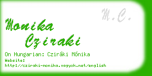 monika cziraki business card